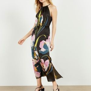Ted Baker Women's Black Piana Urban Halterneck Midi Dress